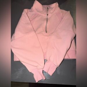 lululemon athletica Light Pink Half-Zip Sweatshirt